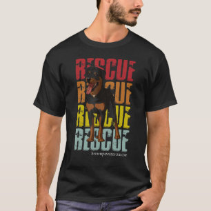 Rottweiler Dog Paw Dog Rescue Puppy T-Shirt
