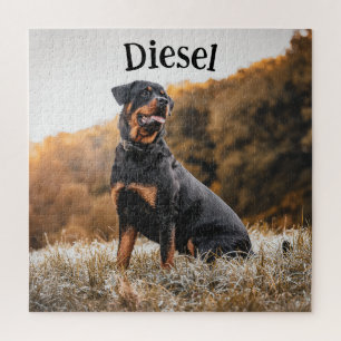 Rottweiler Dog Pet Personalised Custom Jigsaw Puzzle
