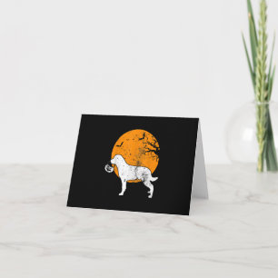 Rottweiler Dog Pumpkin Halloween Costume Gift Men Thank You Card