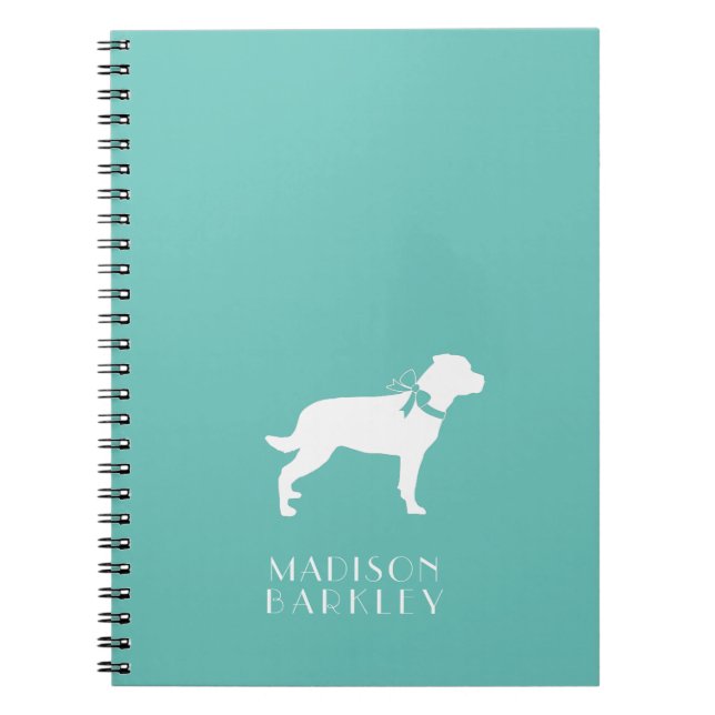 Rottweiler Dog Puppy Rottie Notebook (Front)
