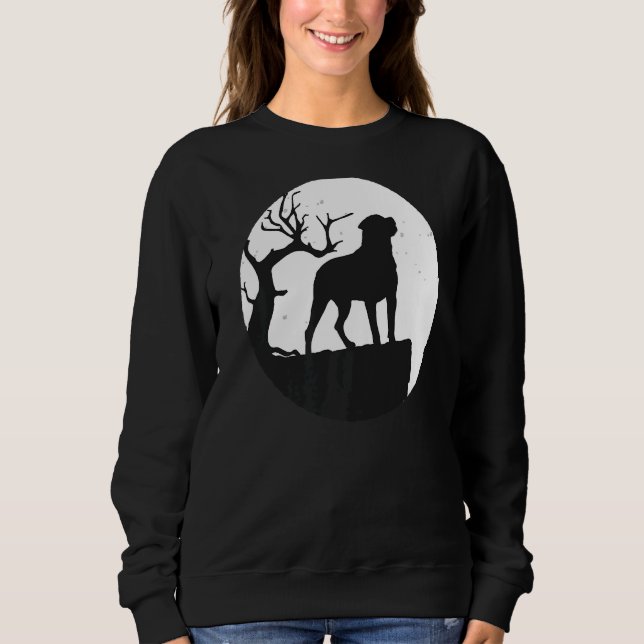 Rottweiler Dog Retro Sweatshirt (Front)