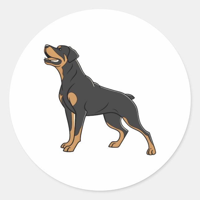 Rottweiler Dog - Rottie Pride Classic Round Sticker (Front)