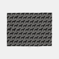 Rottweiler Dog Silhouettes Pattern Grey and Black