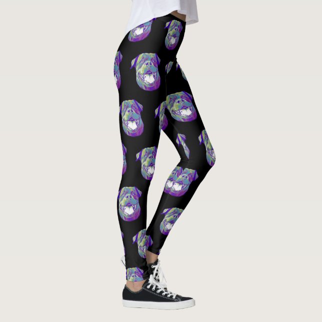 Rottweiler dog sport leggings (Right)