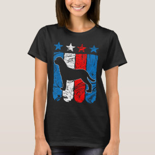 Rottweiler Dog Usa American Flag 4th Of July Gift T-Shirt