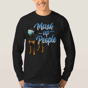 Rottweiler Dog Wear Face Mask T-Shirt