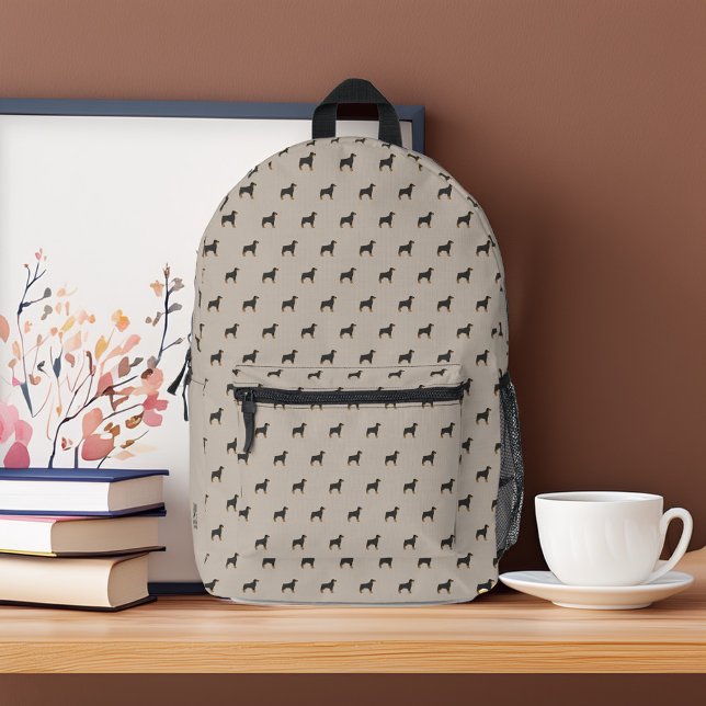 Rottweiler Dogs Pattern Personalised Printed Backpack (Creator Uploaded)