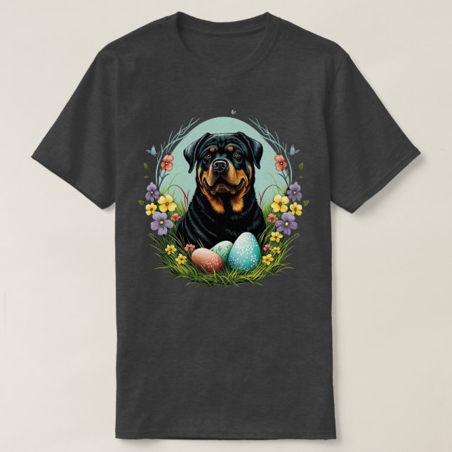 Rottweiler easter day 3 T-Shirt (Design Front)