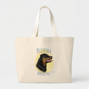 Rottweiler Eggstra Special Large Tote Bag
