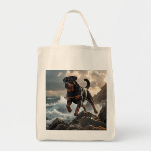 Rottweiler Elegant Grocery Tote Bag