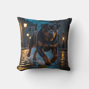 Rottweiler Elegant Throw Pillow