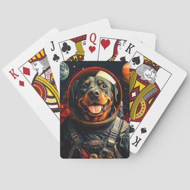 Rottweiler Explores Playing Cards (Back)