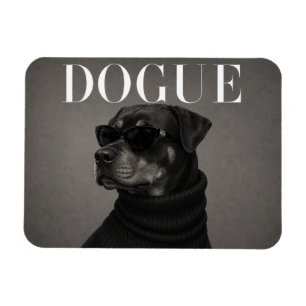 Rottweiler Fashion Dog Portrait Flexi Magnet