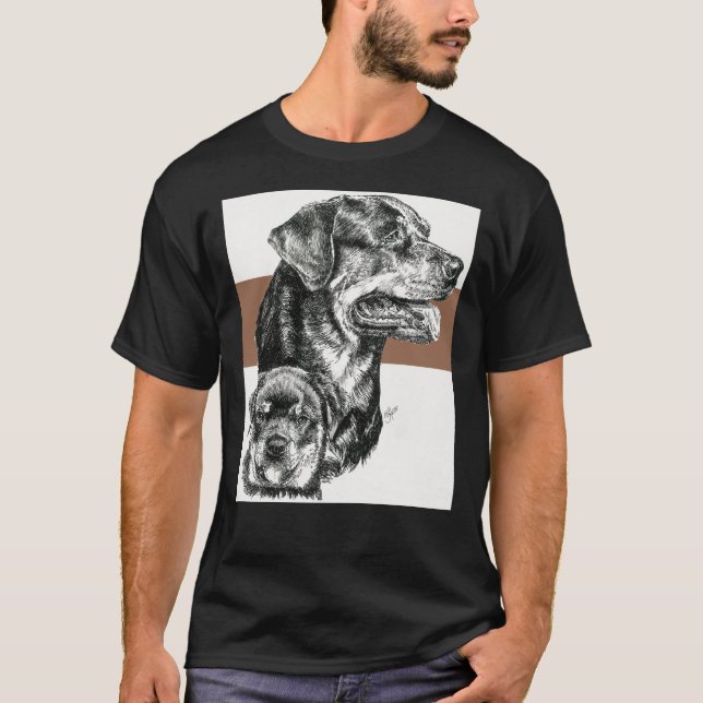 Rottweiler Father &amp Son T-Shirt (Front)