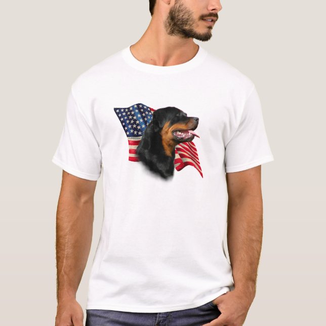Rottweiler Flag T-Shirt (Front)