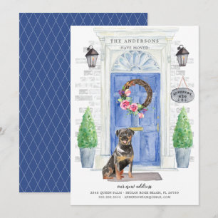 Rottweiler Front Door Moving Announcement