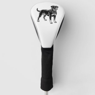 Rottweiler, full body golf head cover