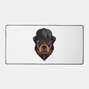 Rottweiler Gangster Desk Mat