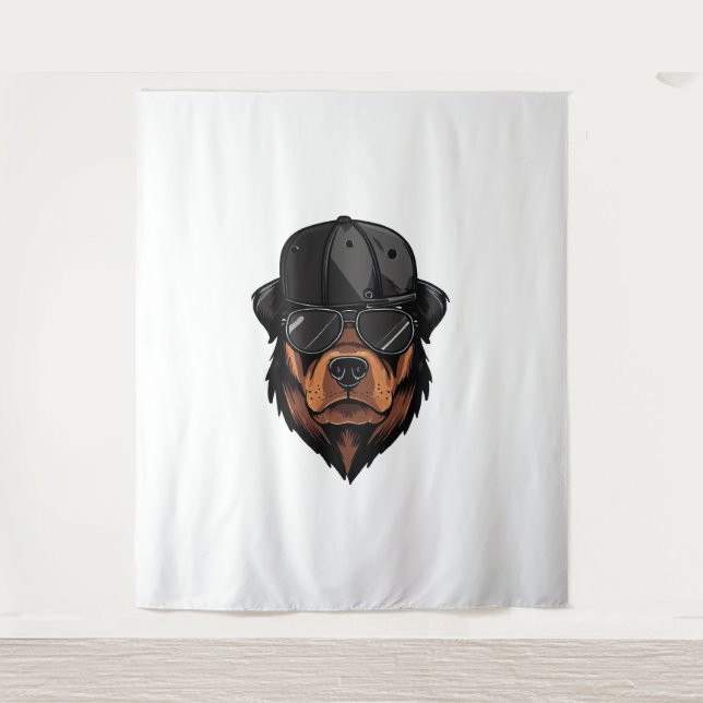Rottweiler Gangster  Tapestry (Front)