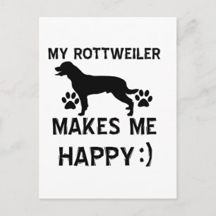 Rottweiler gift items postcard