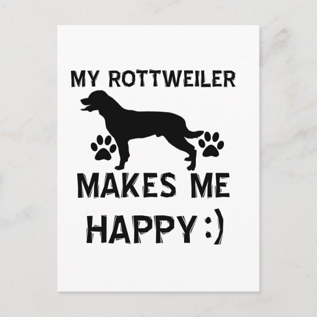 Rottweiler gift items postcard (Front)