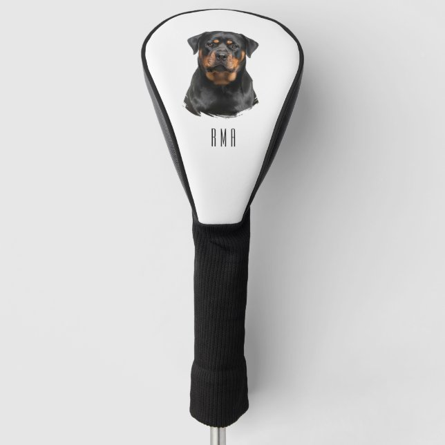 Rottweiler Golf Head Cover (Front)