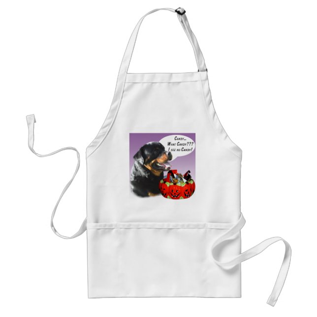 Rottweiler Halloween Candy Standard Apron (Front)