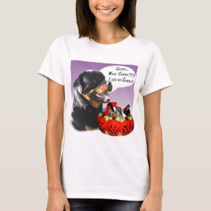 Rottweiler Halloween Candy T-Shirt
