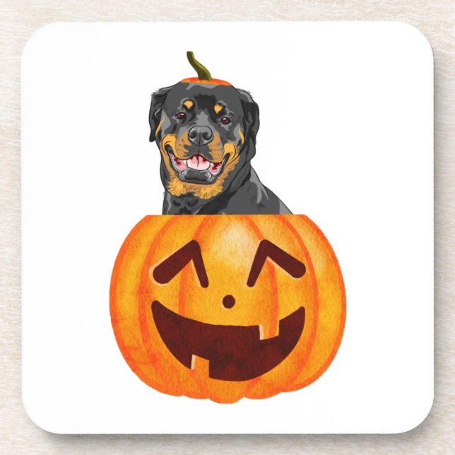 Rottweiler Halloween    Coaster (Front)