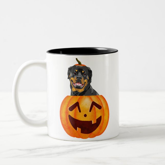 Rottweiler Halloween    Coffee Mug (Left)