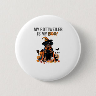 Rottweiler Halloween Costume  My Rottweiler is My  6 Cm Round Badge