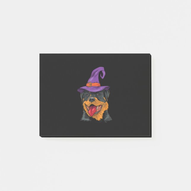 rottweiler halloween dog rottie funny gift post-it notes (Front)