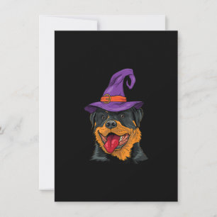 rottweiler halloween dog rottie funny gift thank you card