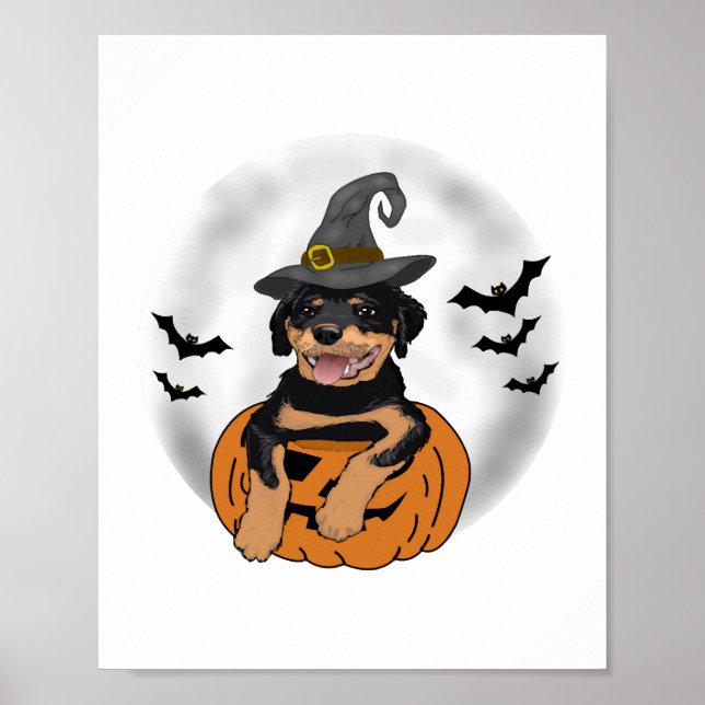 ROTTWEILER HALLOWEEN GIFTS POSTER (Front)