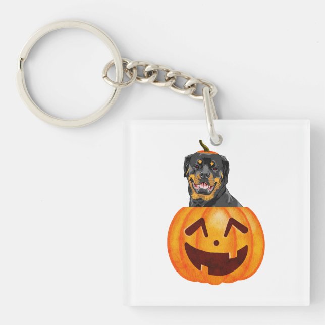 Rottweiler Halloween   Key Ring (Front)