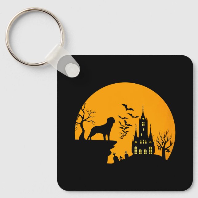 Rottweiler Halloween      Key Ring (Front)