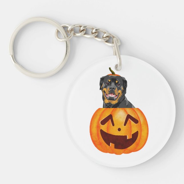 Rottweiler Halloween    Key Ring (Front)