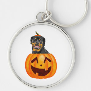 Rottweiler Halloween Key Ring