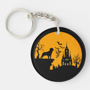 Rottweiler Halloween Key Ring