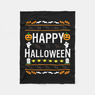 Rottweiler Halloween Lazy Ugly Costume Dog T-Shirt Fleece Blanket