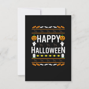Rottweiler Halloween Lazy Ugly Costume Dog T-Shirt RSVP Card