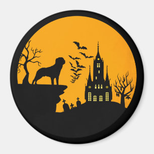 Rottweiler Halloween Magnet