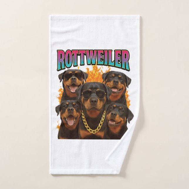 Rottweiler  hand towel (Hand Towel)