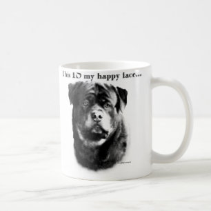 Rottweiler Happy Face Coffee Mug