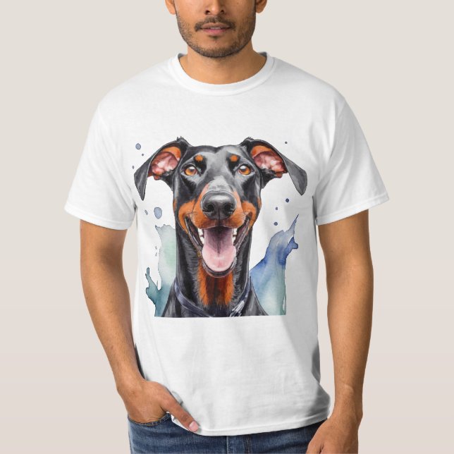 Rottweiler Happy Face Dog  T-Shirt (Front)