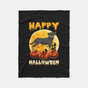 rottweiler happy halloween dog scary moon costumes fleece blanket