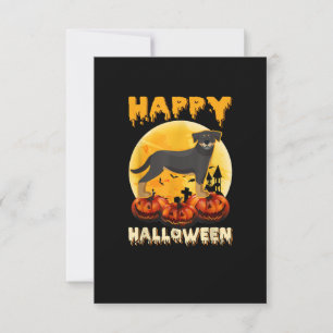rottweiler happy halloween dog scary moon costumes RSVP card