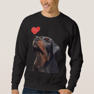 Rottweiler Heart Dog Love Sweatshirt