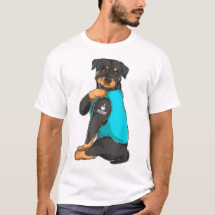 Rottweiler I Love Mum Tattoo Apparel Dog Mum Gifts T-Shirt
