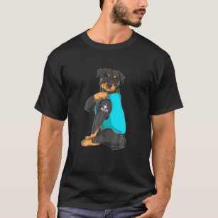 Rottweiler I Love Mum Tattoo Apparel Dog Mum Gifts T-Shirt